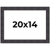 PosterPalooza | Distressed Brown Picture Frame - UV Acrylic, Backing Board, Hanging Hardware Included - 2 of 4
