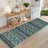 Washable Vintage Rug Non Slip Low Pile Rug Soft Throw Floor Cover Retro Distressed Foldable Indoor Carpet for Living Room Bedroom Playroom Nursery - 3 of 4