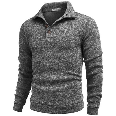 COOFANDY Men's Casual Slim Fit Pullover Sweater Knitted Thermal Sweatshirt