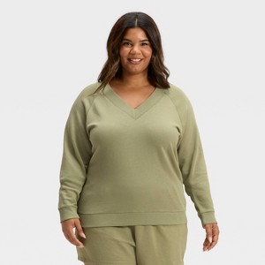 Women's Leisure Studio French Terry Pullover Sweatshirt - Universal Thread™ - 1 of 3