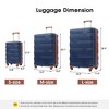 URECOVER Luggage Sets 3 Pcs Spinner Suitcase with TSA Lock Lightweight 20''24''28'' - 4 of 4