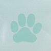 Bone Dry Collapsible Soft Round Pet Storage Bin Paw Print, Aqua, Medium - 2 of 4