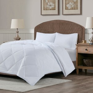 Twin Cooling and Warm Reversible Cotton Comforter White