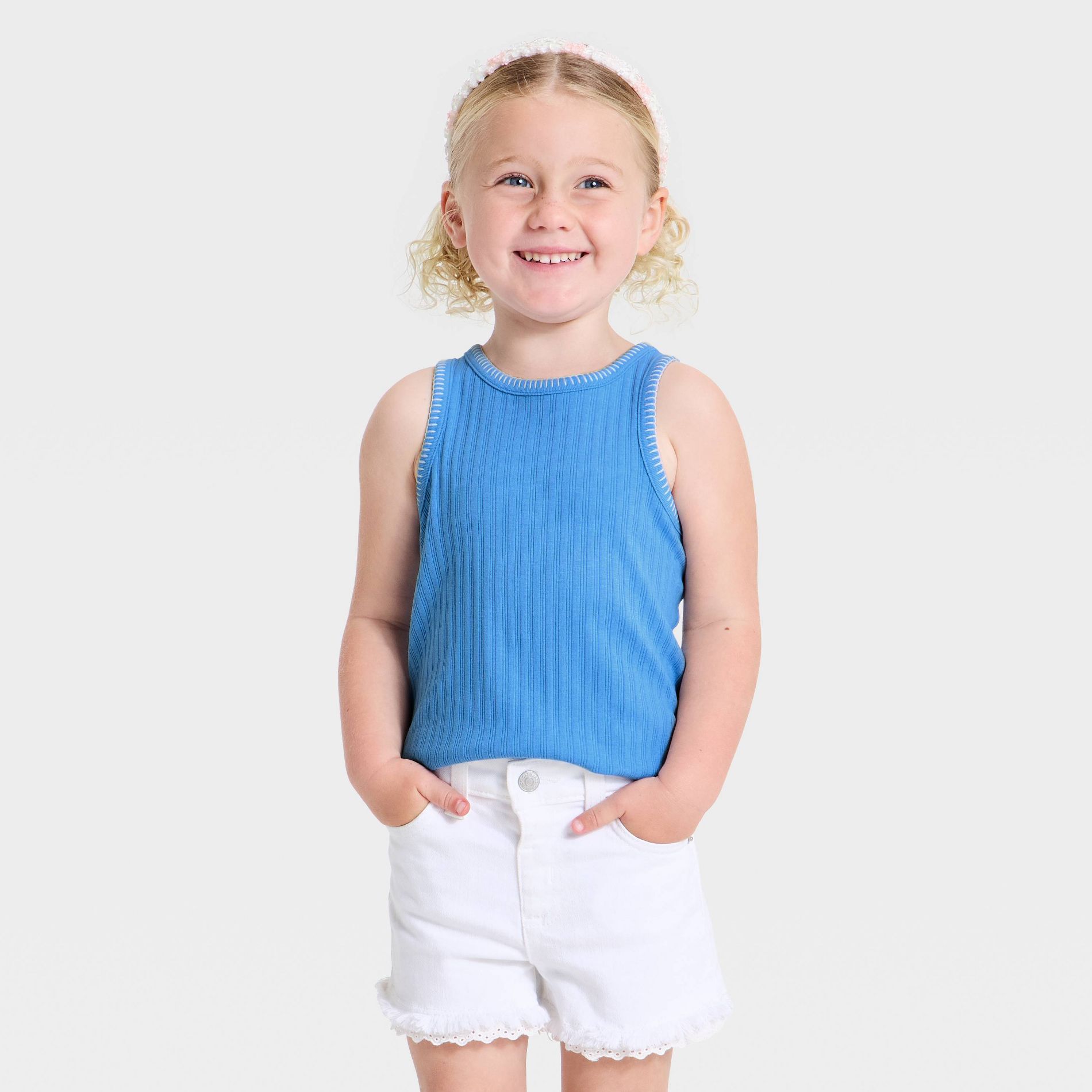Toddler Girls' Ribbed Tank Top - Cat & Jack™