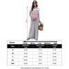 Coolmee Women Casual Maternity Square Neck Sleeveless Straps Wide Leg Long Jumpsuit With Pockets Beach Vacation Outfits - 4 of 4