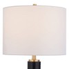 Possini Euro Design Possini Euro Rainier 30 1/2"H Black Faux Leather Column Lamp Set of 2 - 4 of 4