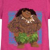 Girls' - Moana - Maui Portrait Fitted Short Sleeve Graphic T-Shirt - 2 of 4