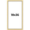 PosterPalooza | Panoramic Simple Gold Picture Frame - UV Acrylic, Foam Board Backing, Hanging Hardware - 2 of 4