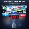 ELEPHAS Viedo Projector With Wifi And Bluetooth, Smart Movie System/ Dolby Audio/ Auto Focus & Keystone Portable Projector, For Home Theater / Outdoor - 3 of 4