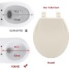 19" Toilet Seat with Toddler Potty Training Seat Built-In, for Both Child & Adult, Potty Training Seat, No Wiggle and Easy to Install - 3 of 4