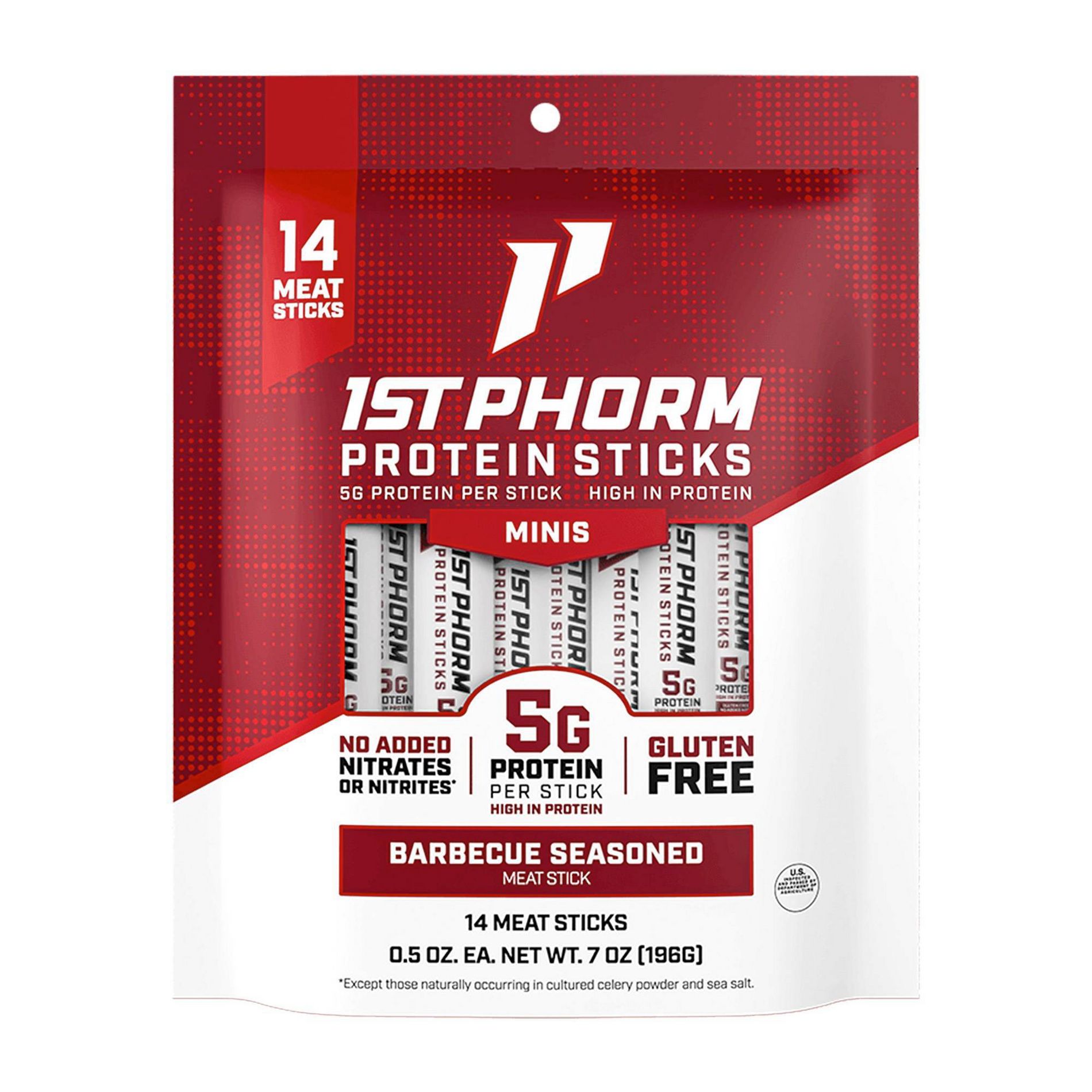 1st Phorm Protein Mini Meat Sticks - 7oz/14ct