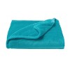 Hastings Home Oversized Polyester Microfiber Velvet Throw Blanket - Lagoon Green - image 3 of 4