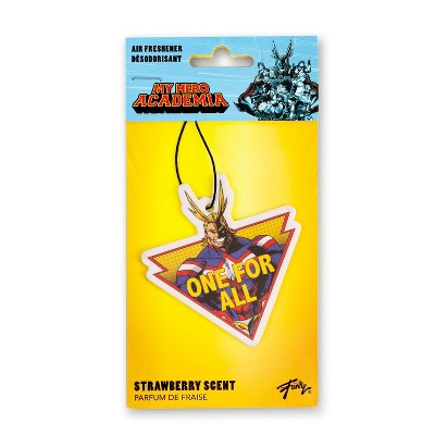 Just Funky My Hero Acadamia  Double Sided All Might Air Freshener - Strawberry Scent