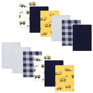 Luvable Friends Hudson Baby Flannel Burp Cloths 12pk - 1 of 2