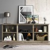 Costway 70'' 2-Tier TV Stand Entertainment Media Console Center Up to 75'' Grey\Black\Walnut - 4 of 4