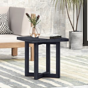 Dracelo Square End Table, Black - 1 of 4