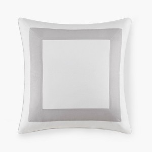 Gracie Mills Davidson Natural Linen European Pillow Sham - One Size - Grey - 1 of 4