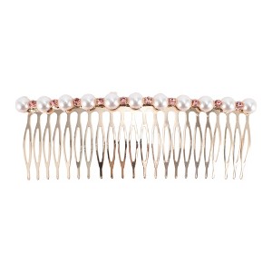 Unique Bargains Women's Faux Pearl Hair Insert Comb 1 Pc - 1 of 3