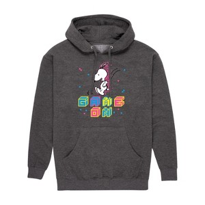 Men's - Peanuts - Snoopy Game On Graphic Fleece Pullover Hoodie - 1 of 4