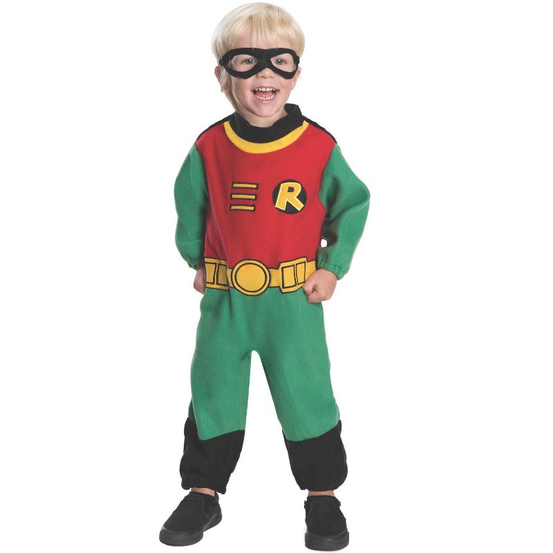 DC Comics Teen Titans Robin Infant/Toddler Costume, Infant, 1 of 2