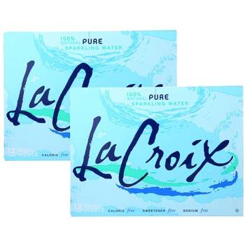 La Croix Pure Sparkling Water - Case of 2/12 pack, 12 oz