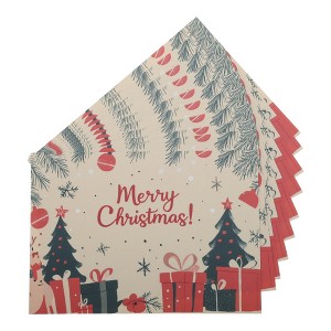 Unique Bargains Christmas Greeting Card Multicolor 4.5"x 3.1" 10 Pcs - 1 of 4