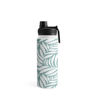 Heather Dutton Flowing Leaves Seafoam Water Bottle - Society6 - 1 of 4