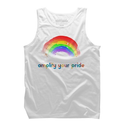 Adult Design By Humans Amplify Your Pride Rainbow By RhintoPow Tank Top