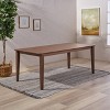 NicBex 76" Farmhouse  Rectangle Dining Table,Kitchen Table with Wood Tabletop and MDF Legs for 4 Seaters,Walnut - 4 of 4
