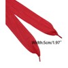 INSPIRE CHIC Solid Color Wrinkled Extra Wide Flat Athletic Shoelaces 1 Pair - 3 of 4