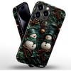 BONGEEK Case Compatible with iPhone 11Pro,Scratch Resistant Hybrid 2-Layer Hard Shell Bright Phone Case,Christmas Retro Snowman Green Colorful - 2 of 4