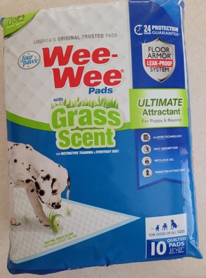 Four Paws Wee Wee Grass Scented Puppy Pads 10 Pads 22 x 23 Target