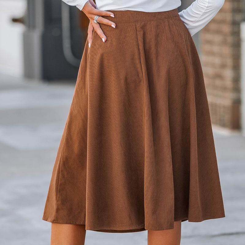 Women's High Waist Button-Front Skirt - Cupshe, 5 of 8