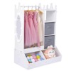 Jojoka Dress Up Storage for Girls, Kids Play Armoire - 2 of 4