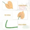 Unique Bargains Artificial Anthurium Lily Flowers for Home Decor 10 Pcs - 3 of 4