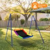 Infans 32" x 60" Large Tree Swing, Outdoor Swing Made of Oxford Fabric & PP Cloth & Steel Multi-Color - 3 of 4