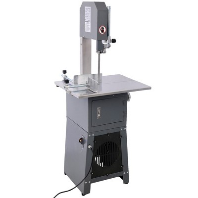 2 In 1 Commercial Butcher Band Saw Sausage Stuffer 550W Vertical Bone Sawing Machine 3/4 Horsepower Machine Slicer Meat Bone Sausage