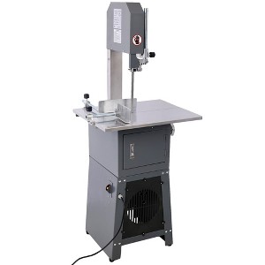 2 In 1 Commercial Butcher Band Saw Sausage Stuffer 550W Vertical Bone Sawing Machine 3/4 Horsepower Machine Slicer Meat Bone Sausage - 1 of 4