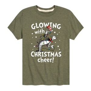 Boys' - The Cat in the Hat - Glowing Christmas Cheer Short Sleeve Graphic T-Shirt - 1 of 4
