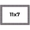 PosterPalooza | Photo Size Textured Grey Picture Frame - UV Acrylic, Foam Board Backing, Hanging Hardware - 2 of 4