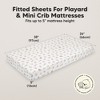 KeaBabies Mini Crib Sheets for Baby Girls, Boys, 2-Pack Soothe Pack and Play Sheets Fitted, Organic Pack N Play Mattress Sheet - 2 of 4