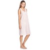 Casual Nights Women's Fancy Lace Floral/Embroidered Sleeveless Nightgown - 2 of 4