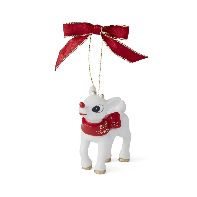 Spode Christmas Tree Rudolph The Red Nosed Reindeer® Baby's First Christmas Ornament 2023, 1 of 5