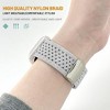 HTUTWOO Hollow Breathable Apple Watch Band, Woven Nylon Magnetic Strap 38/40/41/42/44/45/46/49mm for iWatch Series 10 9 8 7 6 5 4 3 2 1 SE Ultra - 2 of 4