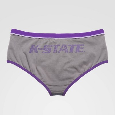 NCAA Kansas State Wildcats Boyshorts with Vintage Screenprint - Gray M