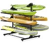 Freestanding Kayak Storage Rack, Indoor & Outdoor Heavy Duty Kayak Holder with 4 Lockable Wheels - 3 of 4