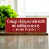 Slickblue Western Style Courage Quote Sign, 3.5x10 Rustic Pine Wall Décor, Multiple Colors - 2 of 3