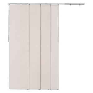 VEVOR Panel Track Blinds, Extendable Track from 45.8 in to 86 in W,Trimmable Panel Curtains Up to 96 in H,Adjustable Vertical Panel Blinds,Light Brown - 1 of 4