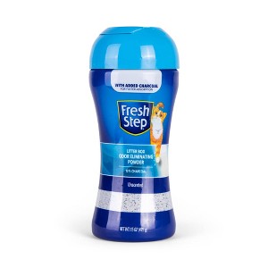 Fresh Step Odor Eliminating Charcoal Powder Cat Litter Box - 15oz - 1 of 4