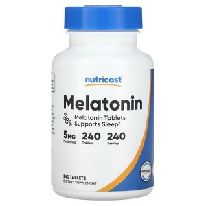 Nutricost Melatonin, 5 mg, 240 Tablets - 1 of 2